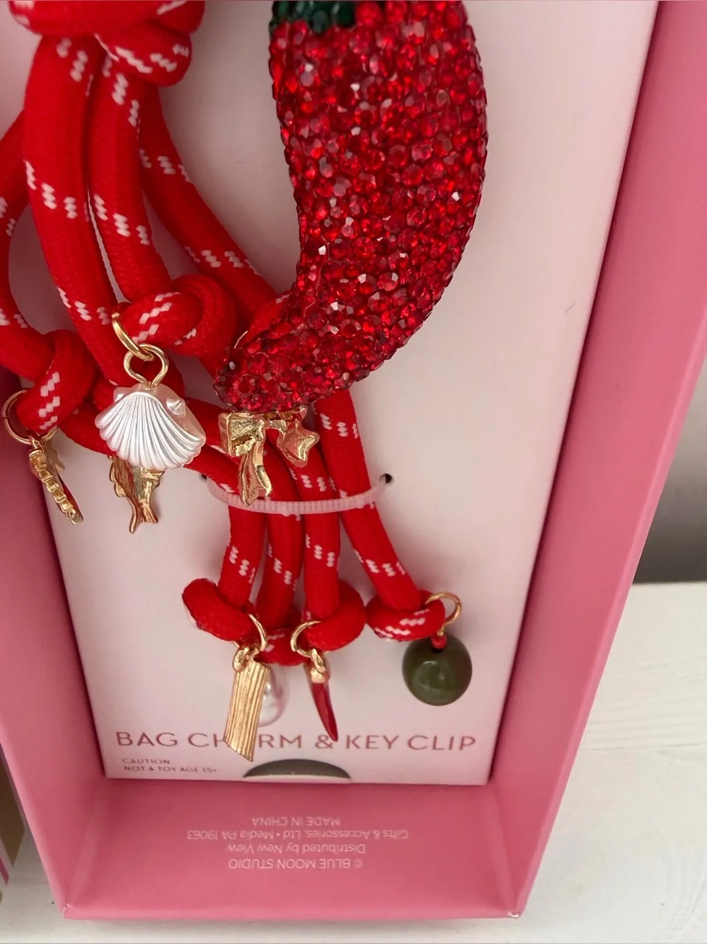 Red Chili Pepper Bag Charm & Key Clip
